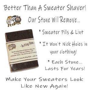🍃Sweater Saver Stone ~ Removes Fuzz & Pills